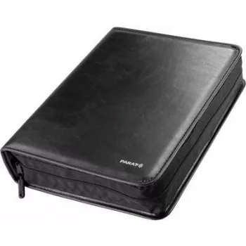 Maletín de herramientas PARAT CLASSIC 5650040061 negro de cuero sintético con marco de aluminio, 2 paneles de herramientas, carga de 20 kg