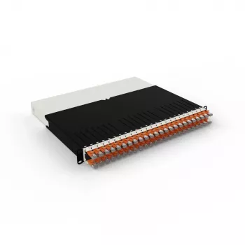 PATCHBOX 8RU STP CAT6A Panel de parcheo blindado de 8 puertos (naranja)