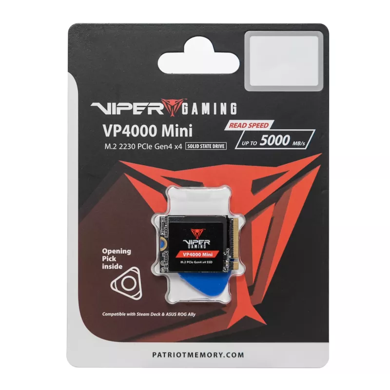 Patriot Viper VP4000 Mini 500GB SSD M.2 2230 PCIe Gen4x4 NVMe