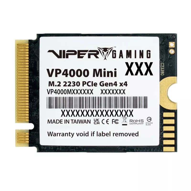 Patriot Viper VP4000 Mini 500GB SSD M.2 2230 PCIe Gen4x4 NVMe