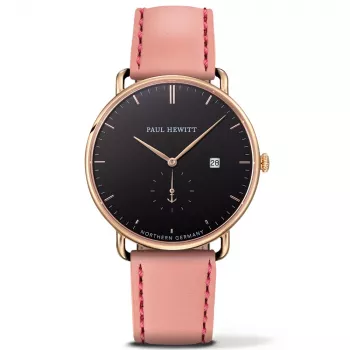 PAUL HEIWITT Grand Atlantic Reloj de hombre PHTGAGB24M 42mm Negro acero inoxidable malla