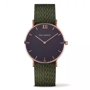 Paul Hewitt Sailor Line reloj de cuarzo unisex 39mm oro rosa acero inoxidable malla