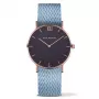 Paul Hewitt Sailor Line Reloj de cuarzo unisex 39 mm oro rosa acero inoxidable malla