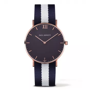 PAUL HEWITT Sailor Line reloj unisex 39mm oro rosa PHSARSTBNW20S