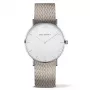 Paul Hewitt Reloj unisex Sailor Line 39mm acero inoxidable malla plateada PH-SA-SSTW25M
