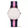 PAUL HEWITT Sarstwin Reloj unisex 39mm Caja de acero inoxidable oro rosa Esfera blanca Correa de piel nude Cuarzo PHSARSTWNLP20