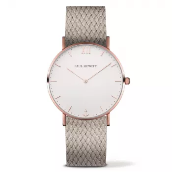 Paul Hewitt Reloj unisex PH-SA-RSTW25S 39mm Rose Gold acero inoxidable malla