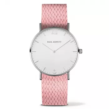 PAUL HEWITT Reloj unisex Sailor Line 39mm Malla de acero inoxidable plateada PH-SA-SSTW27S