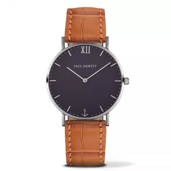 PAUL HEWITT Reloj de mujer Sailor Line cuarzo 39 mm acero inoxidable malla negro