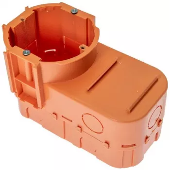 PAWBOL A.0083 caja de derivación empotrable profunda para electrónica, 68 mm de diámetro, naranja