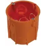 Caja de instalación empotrada profunda PAWBOL PK60 Lux con tornillos, naranja