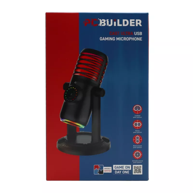 PCBuilder CAST ULTRA Micrófono gaming USB