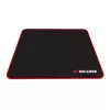PCBuilder TRACK Alfombrilla de ratón pequeña – superficie de tela, bordes cosidos anti-desgaste, base de goma antideslizante, 3 mm de grosor, negra