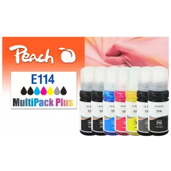 Peach 321707 Botella de recarga de tinta estándar 70 ml pack de 7 multicolor