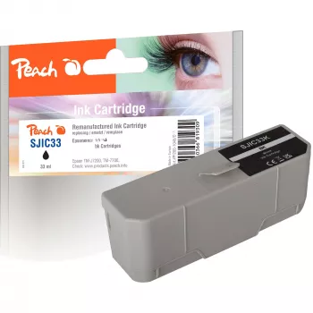 Peach Cartucho de tinta compatible Negro para Epson SJIC33P TM-J7200/TM-J7700