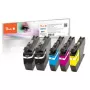 Peach PI500-267 Multipack Cartuchos de tinta compatibles para Brother LC-3213 (pack de 5, negro y color, 850/1375 páginas)