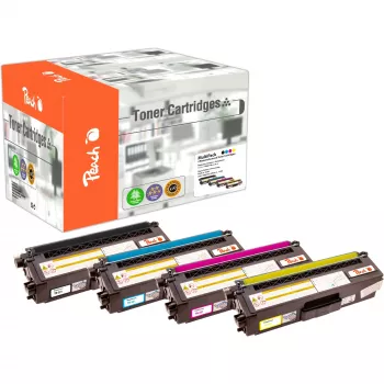 Peach cartucho de tóner remanufacturado multipack para Brother TN-321 (negro, cian, magenta, amarillo) - pack de 4
