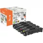 PEACH Tóner Spar Pack Plus PT1160 Compatible con HP 207A - pack de 4 (negro, cian, magenta, amarillo)
