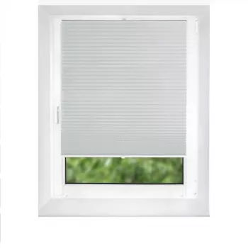 Pearl 70x210 Gris Estor plisado con aislamiento térmico y protección UV