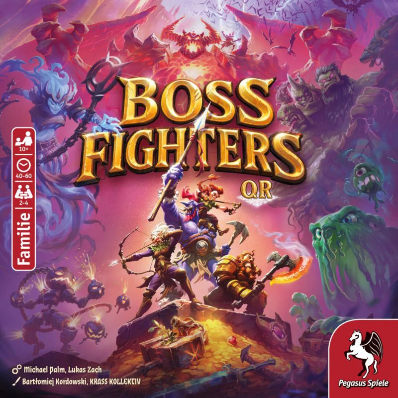 Pegasus Spiele Boss Fighters QR Juego de cartas cooperativo (51270G)