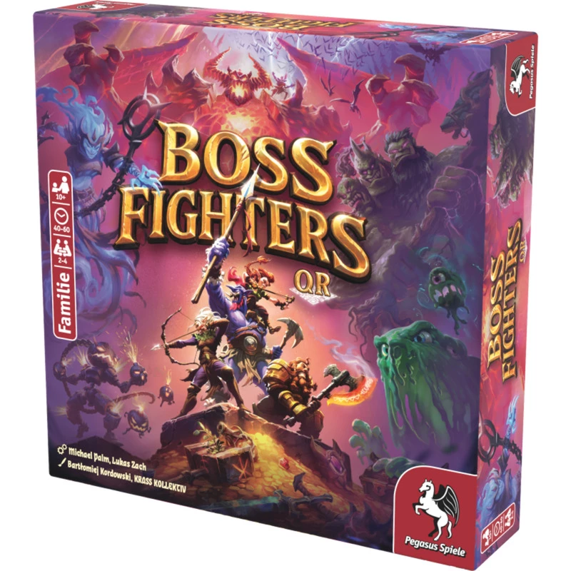 Pegasus Spiele Boss Fighters QR Juego de cartas cooperativo (51270G)