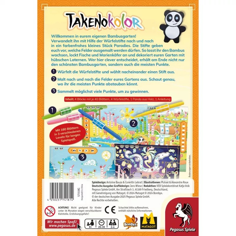 Pegasus Spiele juego familiar Takenokolor