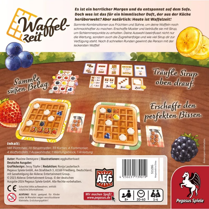 PEGASUS Waffle Time Gofrera con forma de corazón, 930 W, antiadherente, acero inoxidable