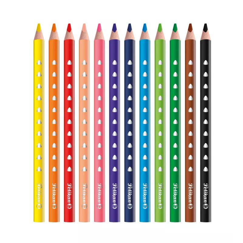Pelikan 700627 Lápices de colores - set de 12 colores diferentes