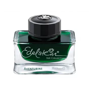 Pelikan Edelstein Ink Aventurine - tinta verde para pluma estilográfica, frasco de vidrio de 50 ml 339366