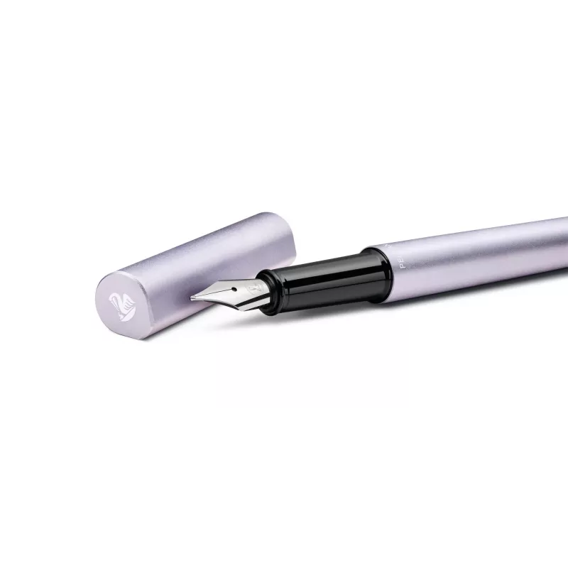 Pelikan Ineo Elements Pluma estilográfica Lavender Scent, aluminio anodizado mate, plumín de acero inoxidable pulido M 300009908