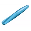 Pelikan Souverän K200 bolígrafo de bolsillo giratorio - azul mármol - apliques dorados - punta mediana - recargable - Made in Germany