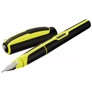 Pelikan Style Neon Pluma estilográfica, plumín mediano, acero inoxidable, carga por cartuchos, color neón 939850