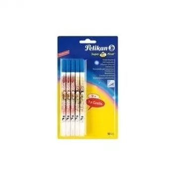 Pelikan Super Pirat 850B Goma de borrar tinta de doble punta con rotulador corrector, Azul real, 1 ud. 317545