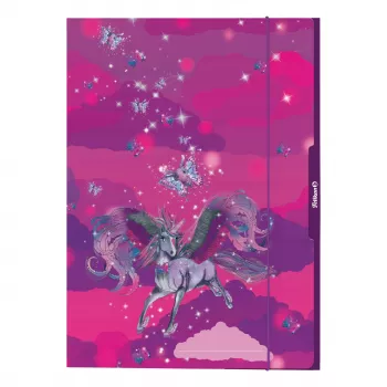 Carpeta de dibujo Pelikan Unicorn DIN A3, cartón resistente con efecto brillante, 1 ud.