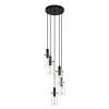 Lámpara colgante Montefino 97368 5x60W E27 Cromo/Blanco
