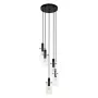 Lámpara colgante Montefino 97368 5x60W E27 Cromo/Blanco