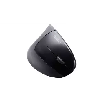 Perixx PERIMICE-713 Ratón vertical inalámbrico ergonómico, diestro, óptico, 2000 DPI, 2,4 GHz, receptor nano, Negro