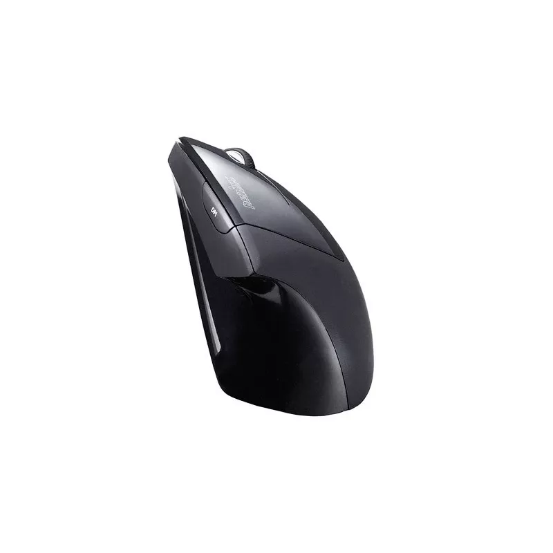 Perixx PERIMICE-713 Ratón vertical inalámbrico ergonómico, diestro, óptico, 2000 DPI, 2,4 GHz, receptor nano, Negro