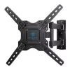 Perlesmith PSMFK12 soporte de pared para TV de 26-60 pulgadas, VESA 100x100-400x400, 35 kg, inclinable y giratorio, acero