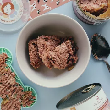PERRO Junior comida húmeda para perros con cerdo y zanahoria 410g