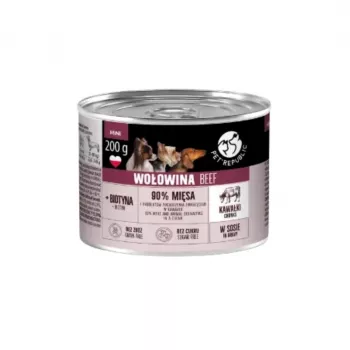 PET REPUBLIC Chunks with Beef in Sauce – comida húmeda para perros – 200g