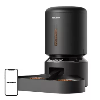 Comedero PETLIBRO Granary 5L con doble cuenco (negro)