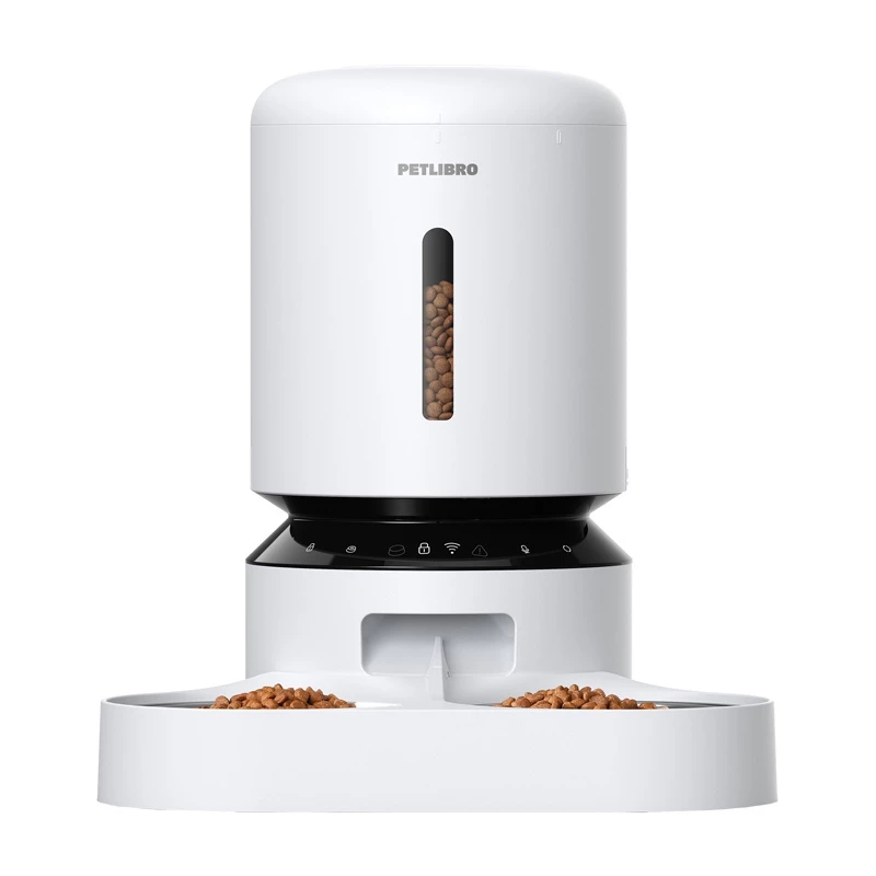 PETLIBRO Granary Comedero con doble cuenco, WiFi, 5L, blanco