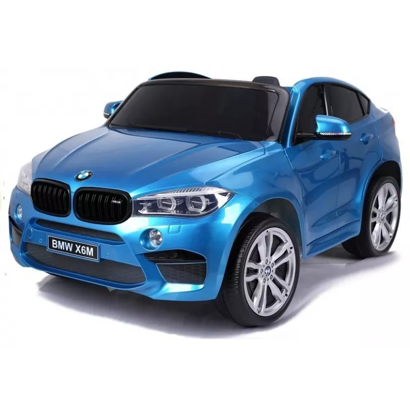 PETMEX Coche infantil a batería BMW X6M azul pintado