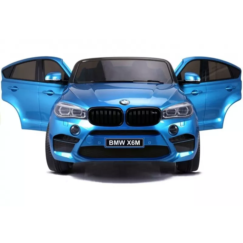PETMEX Coche infantil a batería BMW X6M azul pintado