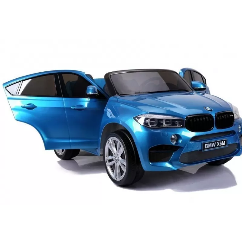 PETMEX Coche infantil a batería BMW X6M azul pintado