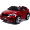 PETMEX Coche a batería BMW X6M SUV nuevo con luces LED y MP3 rojo pintado