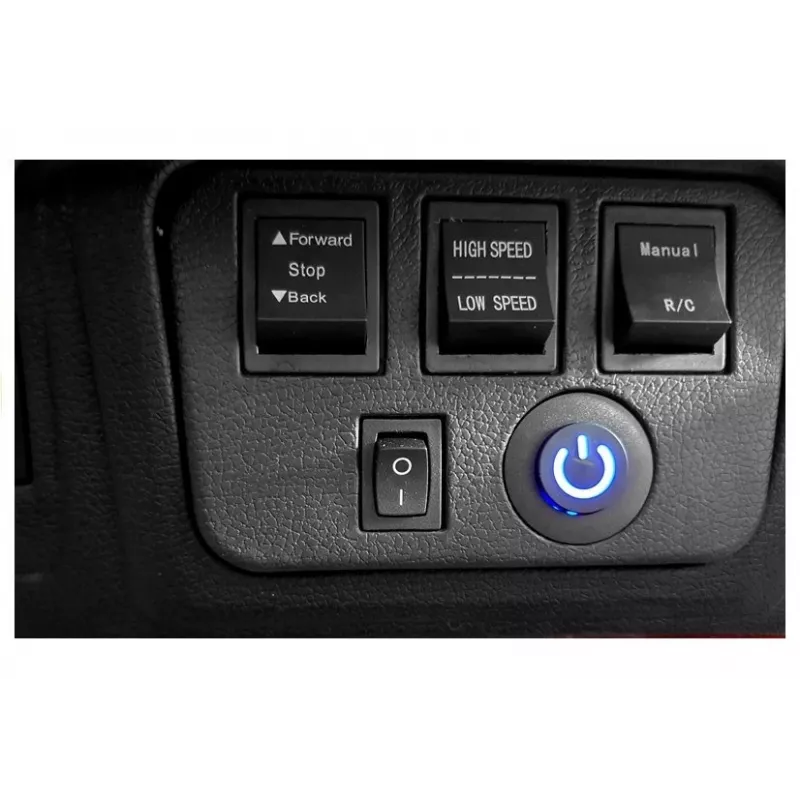 PETMEX Jeep a batería HP012 para niños con luces LED y MP3, negro