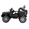 PETMEX Jeep a batería HP012 para niños con luces LED y MP3, negro