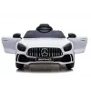 PETMEX Mercedes-AMG GTR coche eléctrico infantil 12V para conducir - blanco